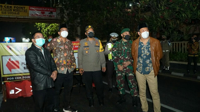 Sukseskan PPKM Darurat Bersinergitas Dengan Forkopimda Sidoarjo