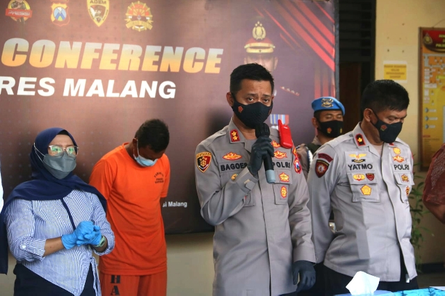 Polres Malang Bekuk Pelaku Pencurian Besi Rel Kereta Api