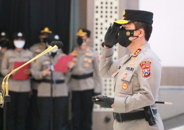 Sebelas PJU Polda Jatim dan Kapolres Pindah Tugas