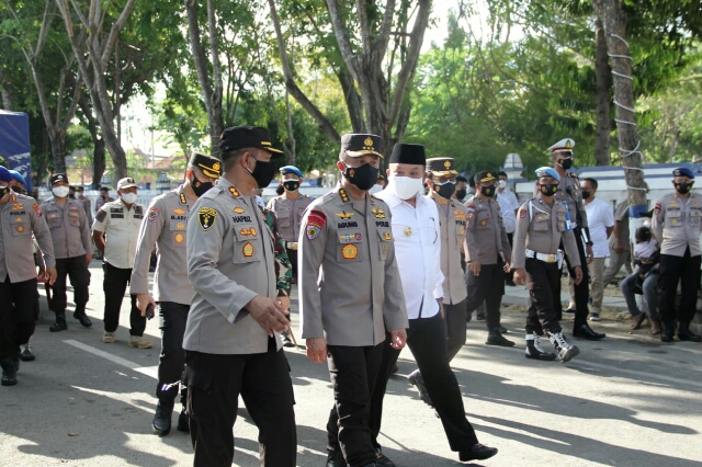 Irwasum Polri Support Forkopimda Sampang Dalam Penanganan Covid-19