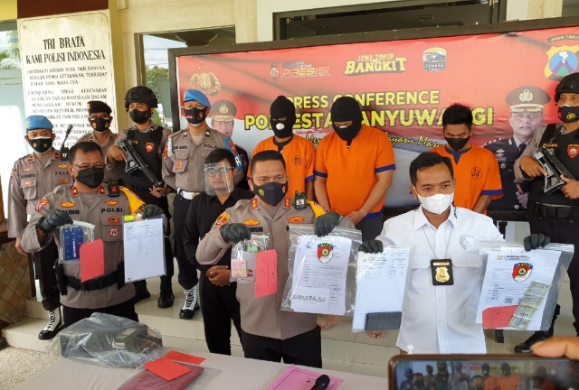 Polresta Banyuwangi Bekuk Pembuat Hasil Tes Antigen Palsu