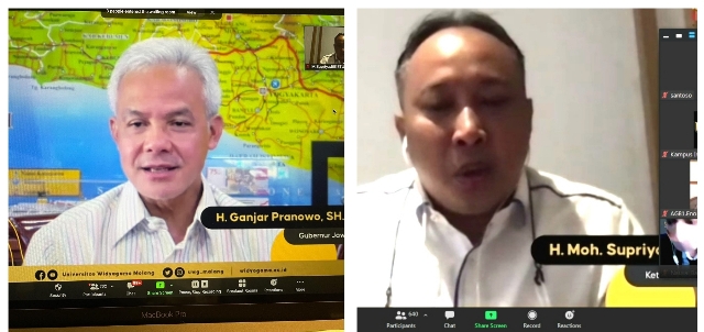Inisiatip Ketua IKAWIGA, Pak Ganjar Memberi Bekal ke Maba UWG