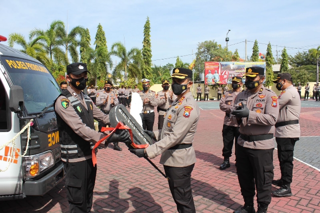 Kapolres Probolinggo Launching Mobil Gerai Vaksin Merdeka Semeru Dalam Percepatan Capaian Vaksinasi