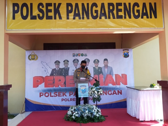 Gedung Baru Mapolsek Pangarengan Polres Sampang Diresmikan Bupati Sampang