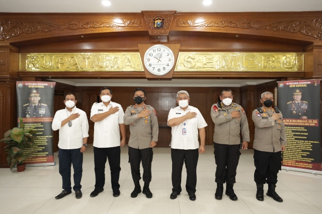 Polda Jatim Bangun Sinergitas Dalam Program P4GN di Jatim