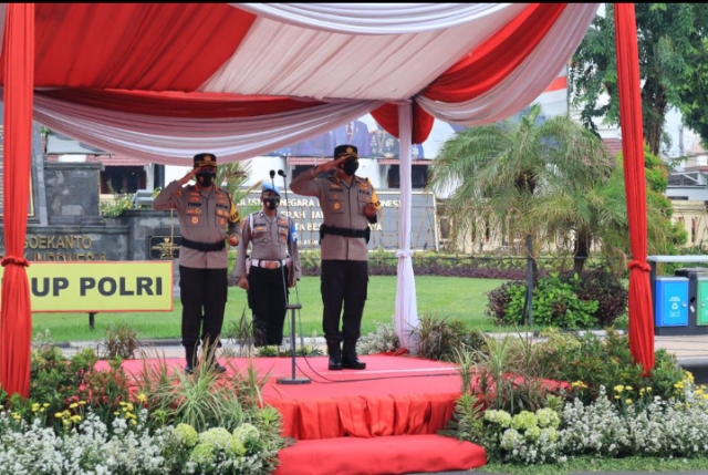 Apel Gelar Pasukan Operasi Zebra Semeru 2021 Dipimpin Kombes Pol Akhmad Yusep Gunawan