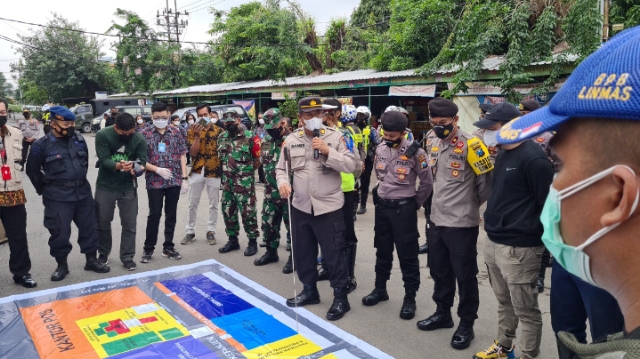 Untuk Memastikan Kota Surabaya Aman dan Sehat, Polrestabes Surabaya Melaksanakan Simulasi Pam Nataru