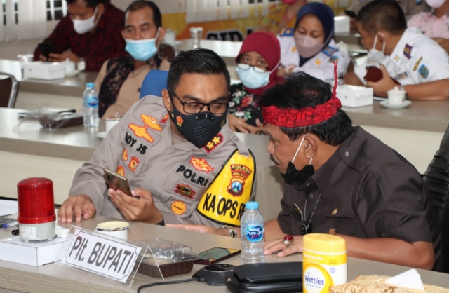 Plt Bupati Nganjuk Apresiasi Kinerja Kapolres Nganjuk, Dalam Vaksinasi Covid-19 Melonjak Drastis