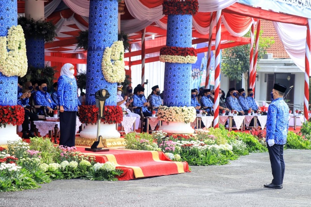 Khofifah Minta Abdi Negara  Percepat Adaptasi Transformasi Digital