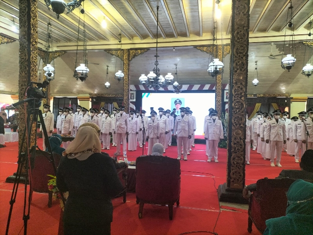 Polres Sumenep Terjunkan 350 Personil Dalam Pengamanan Pelantikan Kades Terpilih Periode 2021-2027 Kab Sumenep