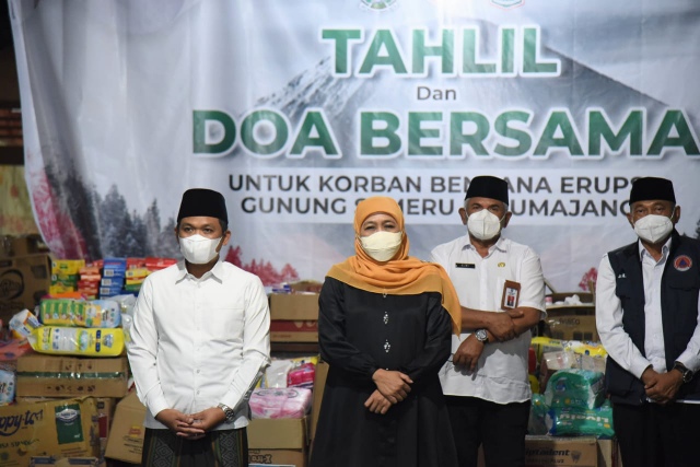 Khofifah Gelar Tahlil dan Doa Bersama untuk Korban APG Semeru