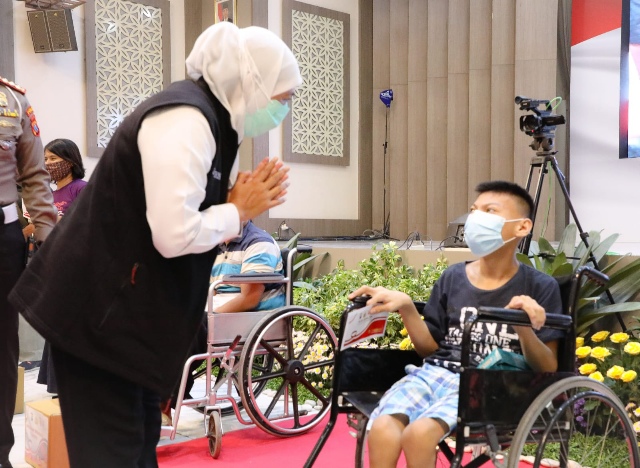 Khofifah Ajak Tingkatkan Peran Penyandang Disabilitas dalam Membangun Jatim