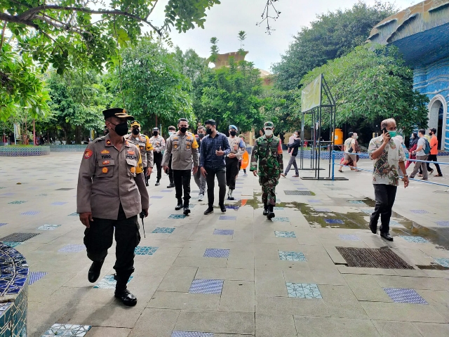 Kapolres Pelabuhaan Tanjung Perak Kunjungi dan Lakukan Pengecekan Wisata Ken Park di Awal Tahun 2022