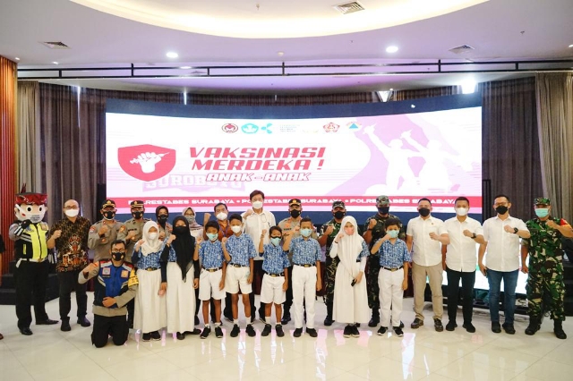 Sudah Mencapai 81% Vaksinasi Anak Usia 6-11 Tahun untuk Kota Surabaya