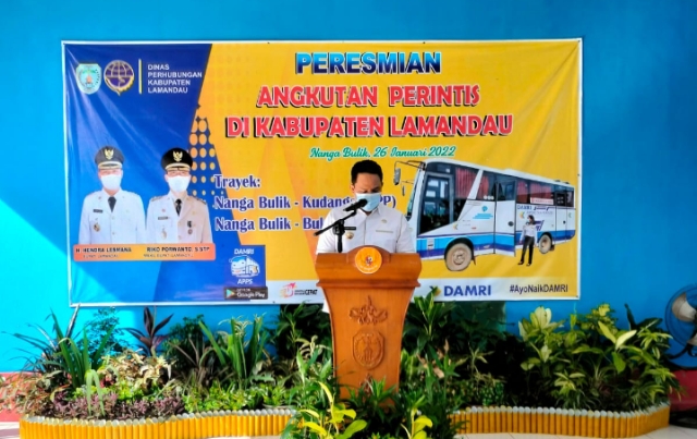 Peresmian Angkutan Perintis di Kabupaten Lamandau Kalteng