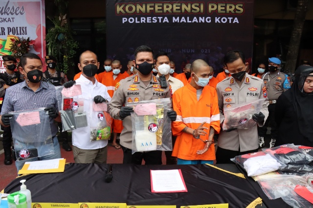 Satreskoba Polresta Malang Kota Gagalkan Peredaran Narkoba