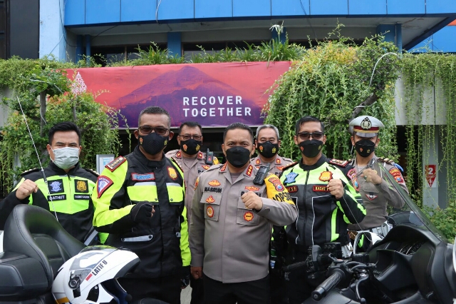 Dirlantas Polda Jatim Kunjungi Pelabuhan Ketapang Banyuwangi Dalam Pengamanan Perayaan Nyepi