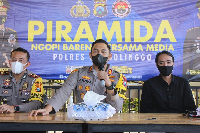 Kapolres Probolinggo Beri Apresiasi Peran Media Jaga Kondusifitas dalam Gelar Piramida