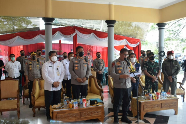 Capaian Vaksinasi Sidoarjo Mendapatkan Apresiasi dari Wakapolda Jatim