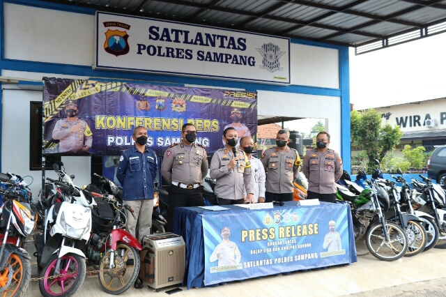 Polres Sampang Amankan 40 Ranmor di Arena Balap Liar, Menjelang Bulan Suci Ramadhan