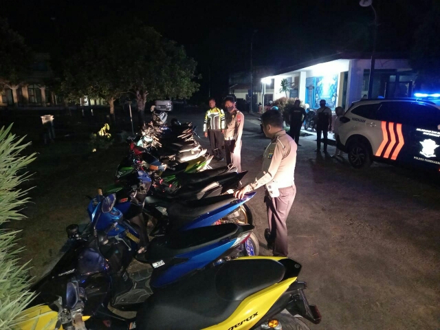 Satlantas Polres Pamekasan Gelar Operasi, 25 Unit Ranmor Diamankan, Dalam Antisipasi Balap Liar