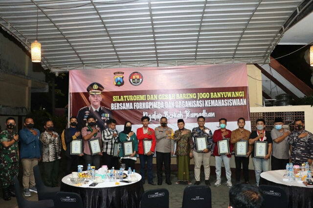 Wujud Sinergi Polisi-Mahasiswa Dalam Jaga Kondusifitas Kamtibmas, dengan “Diagram” Polresta Banyuwangi
