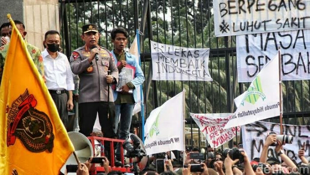 Aspirasi Tersampaikan Dengan Baik, BEM SI,Sebut Aksinya Damai 