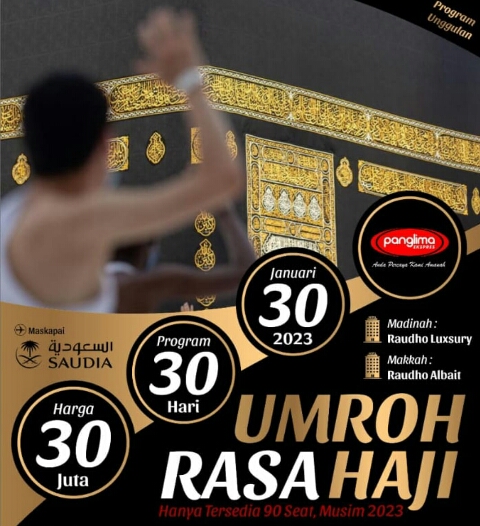 Panglima Ekspres Tawarkan Umroh rasa Haji dan Umroh Cuti Kerja, Nikmati Untungnya