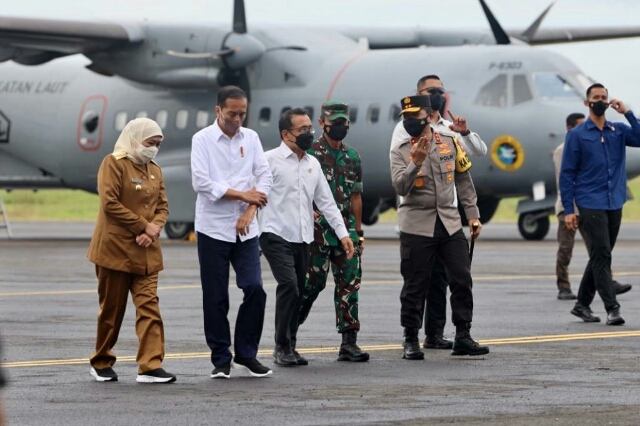 Kunker Presiden RI, Didampingi Forkopimda Jawa Timur