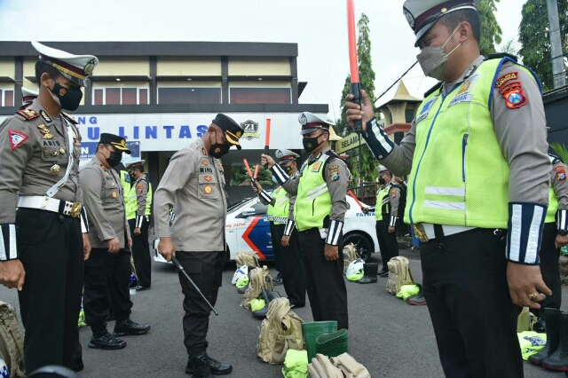 Polres Lamongan Siapkan Pos Pelayanan dan Pengamanan Pemudik, Saat Menjelang Mudik Lebaran 2022