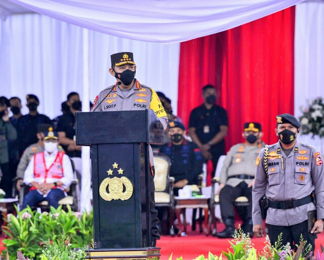 Kapolri Tekankan Soal Strategi Antisipasi Kemacetan Hingga Vaksinasi Booster saat Mudik, Saat Awal Gelar Pasukan