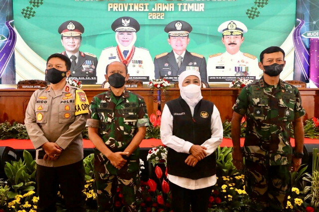 Forkopimda Jatim Berharap Masyarakat dapat Mudik Aman dan Sehat, Saat Gelar Rakor Angkatan Lebaran 2022 