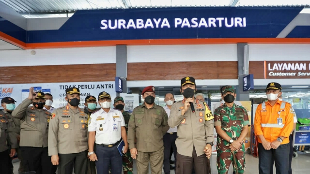 Pos Yan dan Pos Terpadu jelang Mudik Lebaran, Dicek oleh Forkopimda Jatim
