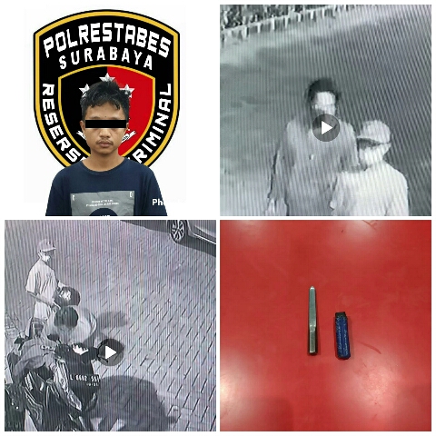 DPO Tersangka Curanmor Berhasil ditangkap Tim Opsnal Jatanras Polrestabes Surabaya