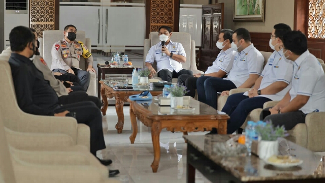 Upaya Menghidupkan UMKM, Dilaksanakan Audiensi HIPMI Jatim dengan Polda Jatim 