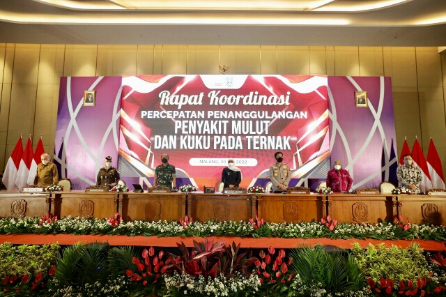 Forkopimda Jatim Gelar Rapat Kordinasi, Pelaksanaan Penangulangan PMK pada Hewan Ternak