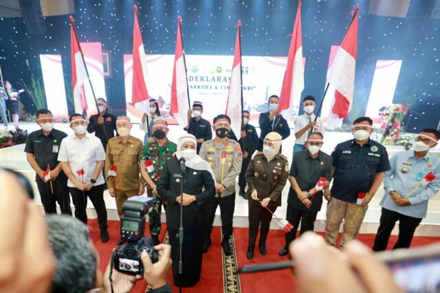 Deklarasi Anti Narkoba dan Cinta NKRI di Universitas Negeri Malang, Bersama Forkopimda Jatim dan Elemen Masyarakat dari 7 Kabupaten/Kota