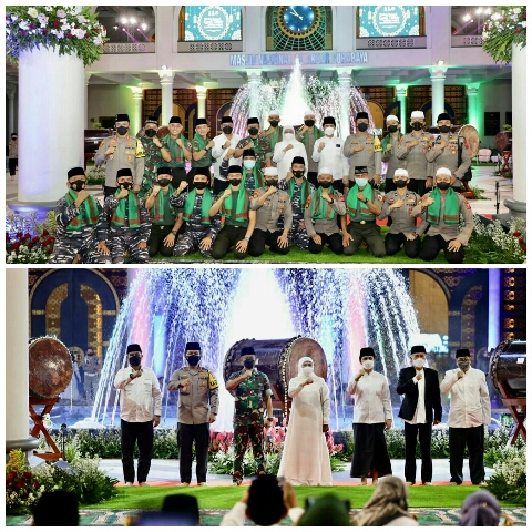 Ikuti Parade Bedug di Masjid Nasional Al-Akbar Surabaya, Bersama Forkopimda Jatim