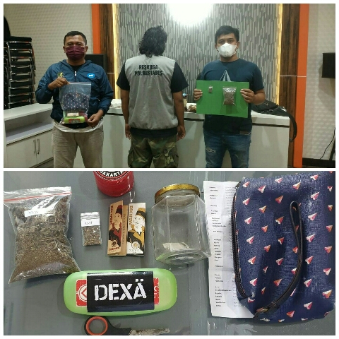 Satresnarkoba Polrestabes Surabaya Amankan Seorang Pembuat Pigora