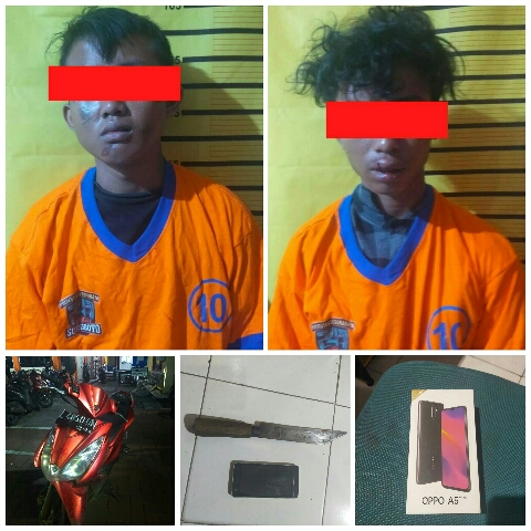 2 Pelaku Jambret Dibekuk Anggota Unit Reskrim Polsek Tambaksari