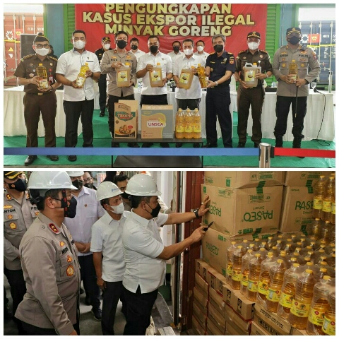 8 Kontainer Minyak Goreng Siap Ekspor ke Timor Leste, Digagalkan Polri