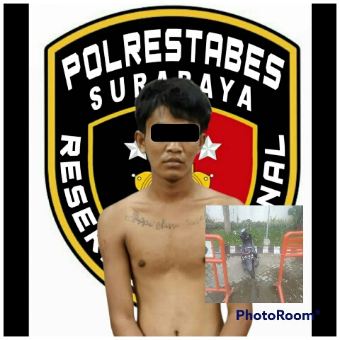 Pelaku Curanmor Berhasil dibekuk Anggota Opsnal Jatanras Polrestabes Surabaya