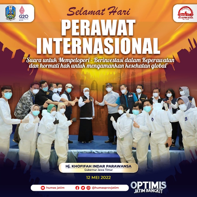 Hari Perawat Internasional, Khofifah Kenang Perjuangan Perawat  Selama Pandemi Covid-19