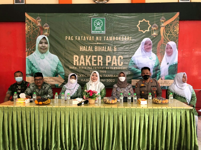 Halal Bihalal dan Raker PAC Fatayat NU bersama Polsek Tambaksari Polrestabes Surabaya