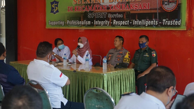 Kapolsek Tambaksari Polrestabes Surabaya Mengikuti Mini Lokakarya Lintas Sektor di Kecamatan Tambaksari