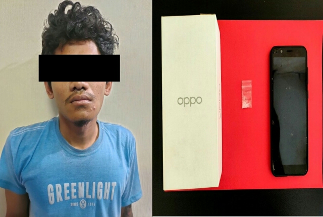 Penjual Air Mineral Ditangkap Anggota Satresnarkoba Polres Pelabuhan Tanjung Perak
