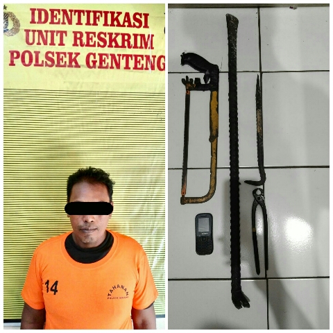 Anggota Polsek Genteng Polrestabes Surabaya berhasil Menangkap Pencuri di Rumah Kosong