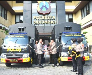 Jelang Pilkades Polresta Sidoarjo Terima Truk Oprasional dari Pemkab