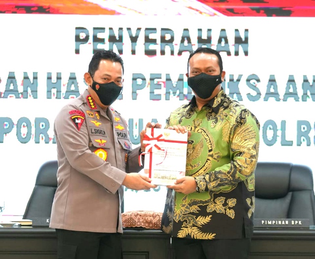 Raih WTP Kembali, Kapolri: Selalu Transparan dalam Penggunaan Keuangan Negara