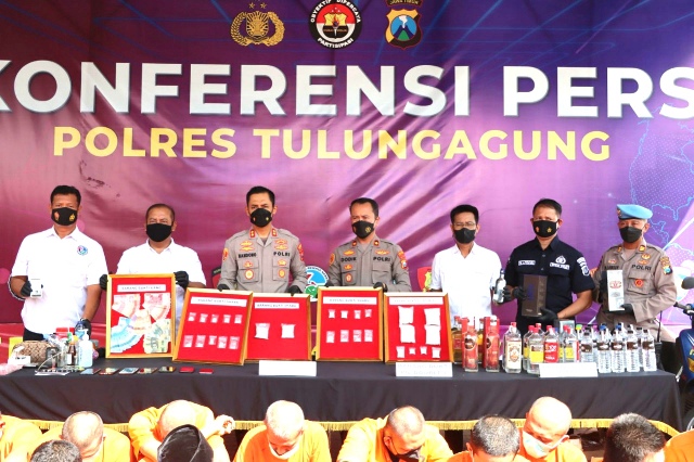 Dua Bulan, Polres Tulungagung Ungkap 31 Kasus Narkotika